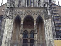 das Eingangsportal vom Ulmer Münster