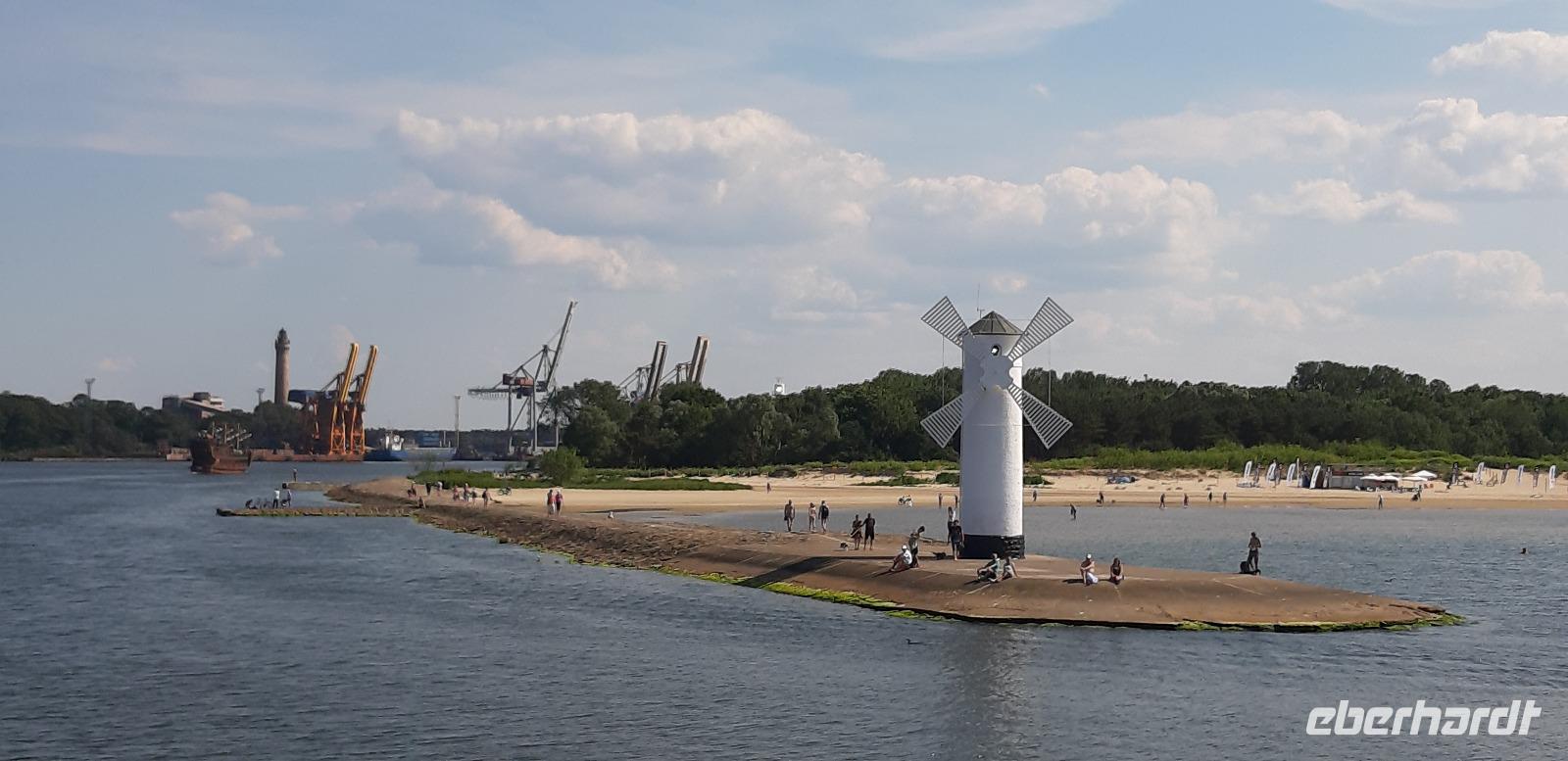 Windmühle an der Mole von Swinemünde