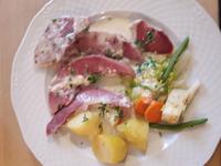 Schweinezunge in Meerrettichsoße