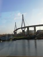Die Köhlbrandbrücke in Hamburg