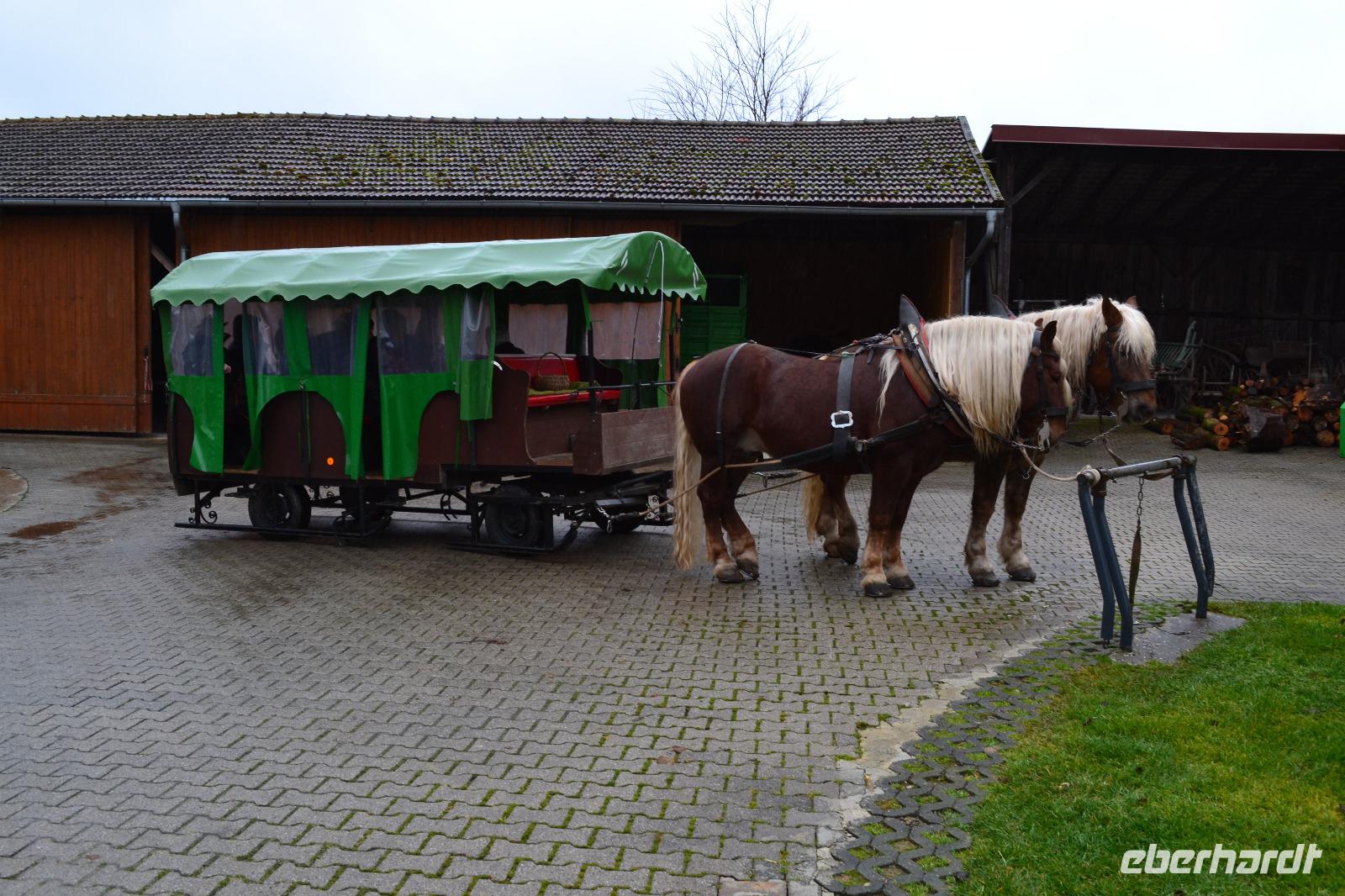 Pferdekutschfahrt und Brettljause beim Michlbauern