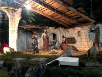 Krippenensemble in der barocken Kirche von Waldkirch