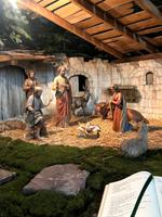 Krippenensemble in der barocken Kirche von Waldkirch