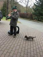 Förster mit Dackel Waldi