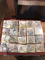 Burg Neustadt-Glewe- Originalfliesen, die das Handwerk des Mittelalters illustrieren