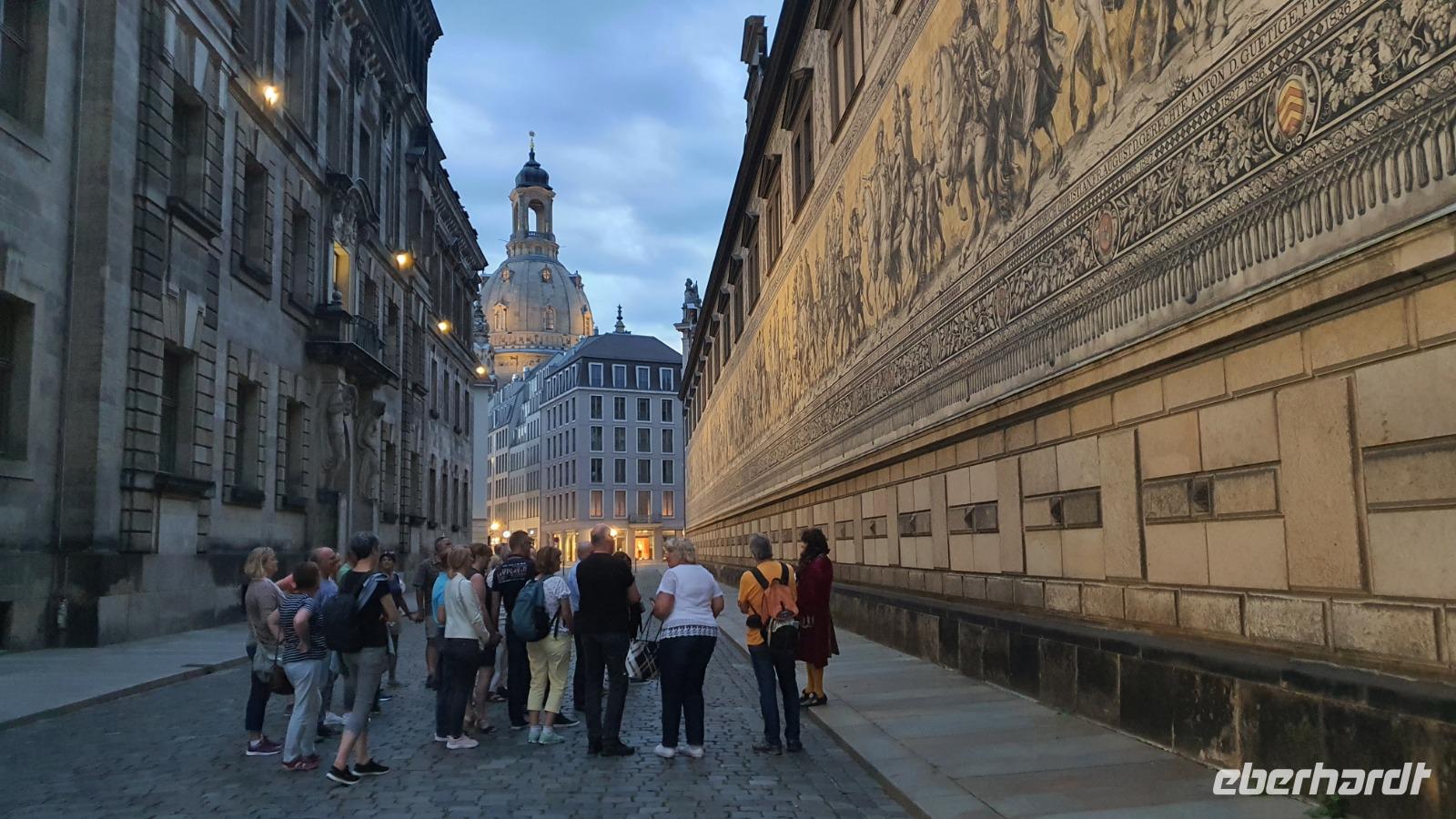 Nachtwächterführung in Dresden - am Fürstenzug