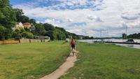 Radtour im grünen Elbtal südlich von Dresden