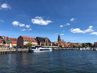Blick auf den Stadthafen Waren 