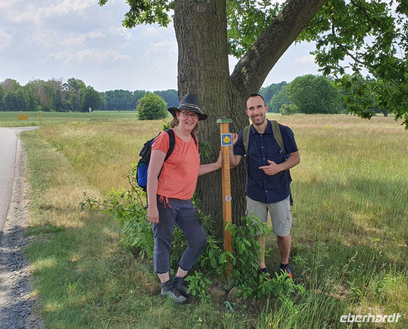 Pilger-Schnuppertour in Sachsen mit Wanderung auf dem ökumenischen Pilgerweg – Führung im Schloss Schönfeld – Minizug-Fahrt auf der Via Regia – Großenhain 