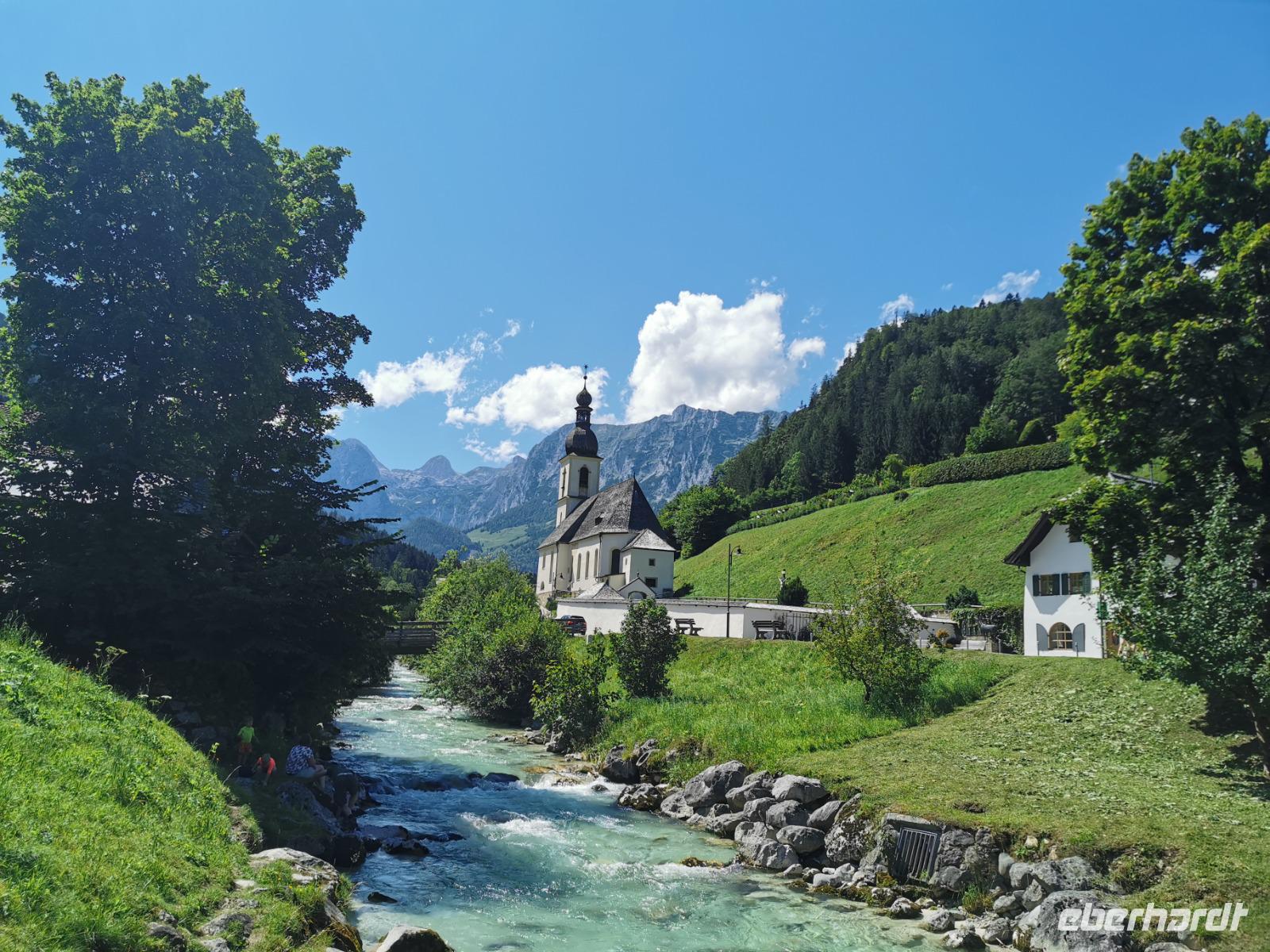 Ramsauer Ache mit St. Sebastian, Ramsau