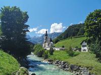 Ramsauer Ache mit St. Sebastian, Ramsau