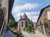 St. Peter Friedhof, ältester Friedhof in Salzburg, hier ist Mozarts Schwester Nannerl begraben