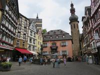 Cochem - die Perle an der Mosel - Rathaus und Martinsbrunnen