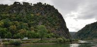 Die Loreley - wieder düster und Wolken verhangen