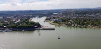 Koblenz - Festung Ehrenbreitstein - Blick zum Deutschen Eck