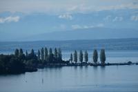 Blick von Birnau zu den Pfahlbauten