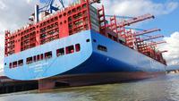 Containerschiffe im Hamburger Hafen