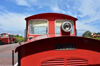 Mit der Inselbahn vom Hafen Langeoog in den Ort Langeoog