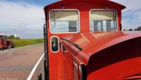 Mit der Inselbahn vom Hafen Langeoog in den Ort Langeoog