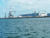 Auf dem Rückweg nach Warnemünde haben wir noch eine Hafenrundfahrt