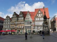 Markt Bremen mit der Rolandstatue, Bremen