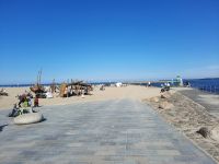 Travemünde - Travepromenade mit Ostseestrand