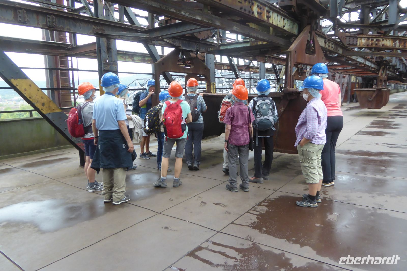 Tag 4 Weltkulturerbe Völklinger Hütte, auf der Gichtbühne