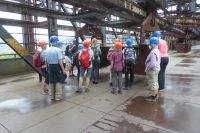 Tag 4 Weltkulturerbe Völklinger Hütte, auf der Gichtbühne