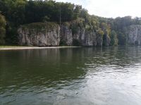 Schifffahrt von Kelheim nach  Kloster Weltenburg mit Donaudurchbruch