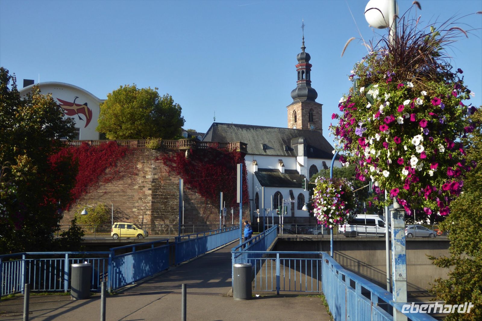 Tag 7 Saarbrücken, Schlossmauer und Schlosskirche