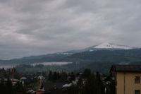 Heute Morgen schneebedeckte Berge