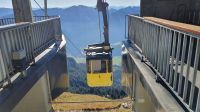 Mit der Seilbahn hinunter vom Wendelstein 