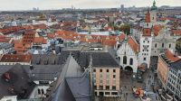 Blick vom Rathausturm auf den Marienplatz