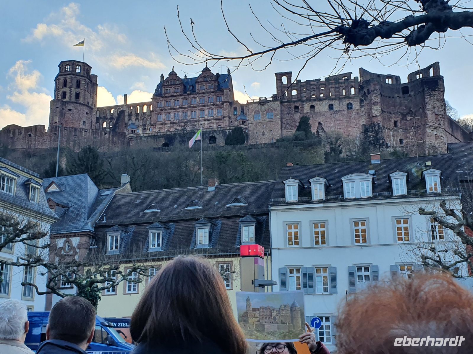 Stadtführung Heidelberg - Vergleich Schloss früher und heute