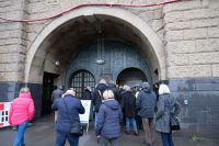 Einfahrt zum Alten Elbtunnel