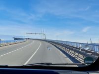 hinauf auf die Rügenbrücke