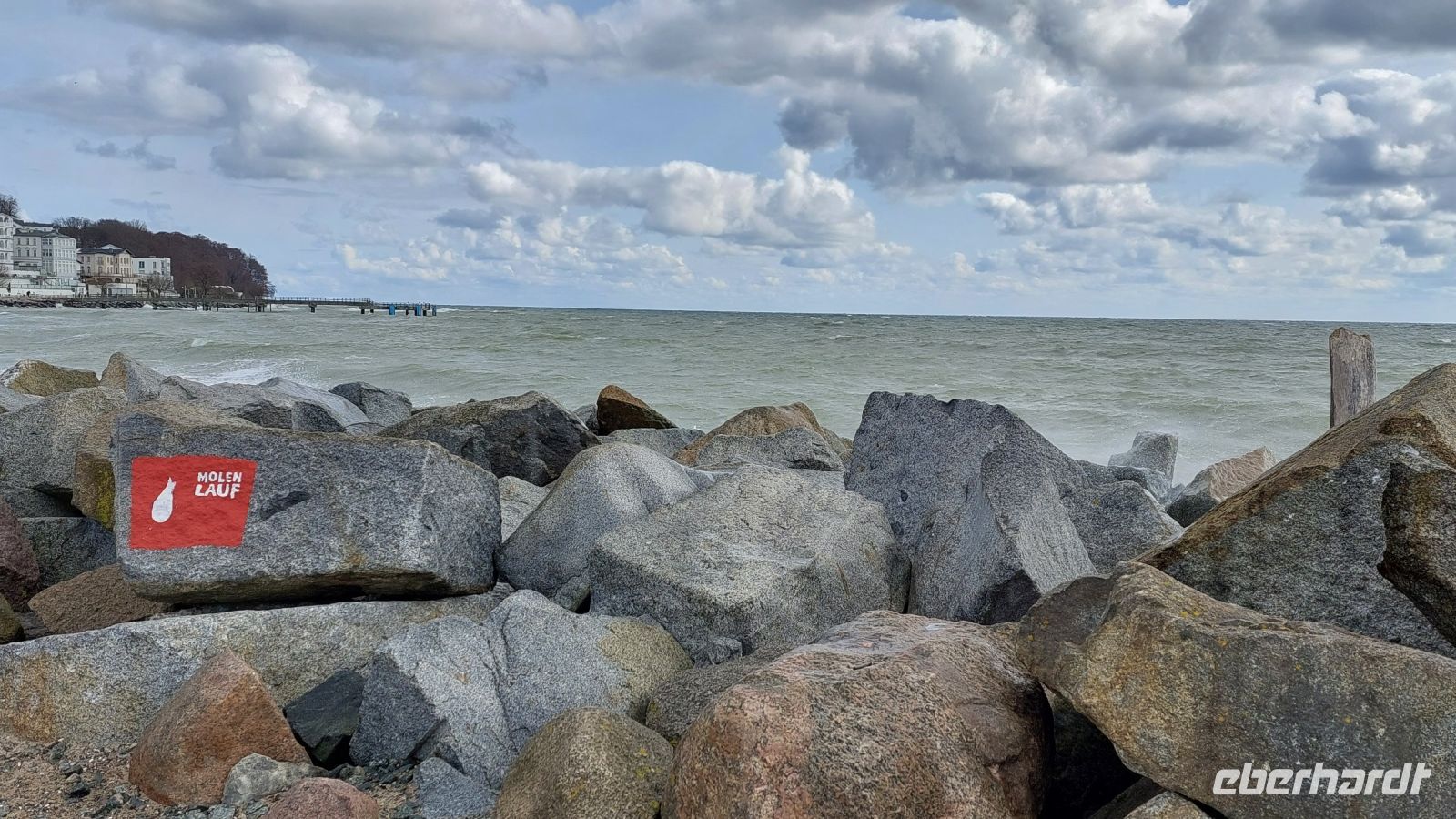 stürmische See auch in Sassnitz