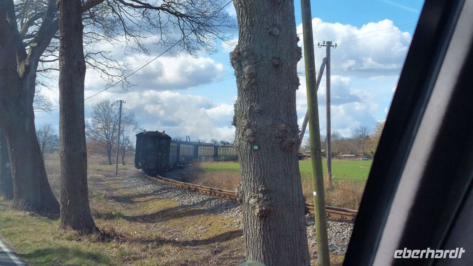 Heimfahrt entlang der Dt. Bäderstraße und neben dem Rasenden Roland