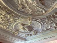 Stuckdecken aus dem 17. Jahrhundert im Schloss Spycker 