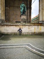 052 ,an der Feldherrenhalle Munchen am Odeonsplatz