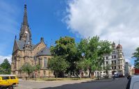 Lutherkirche im Gründerzeitviertel Dresden Neustadt