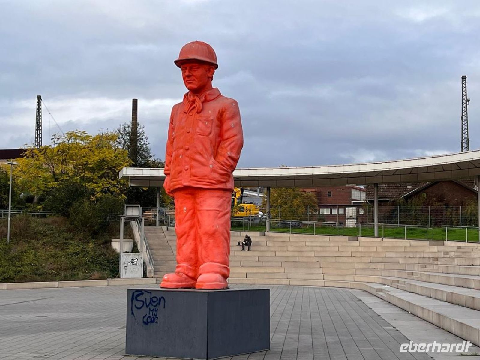 Tag 2 Weltkulturerbe Völklinger Hütte,  Der Hüttenarbeiter von Ottmar Hörl