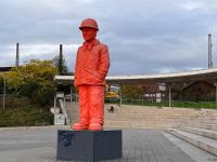 Tag 2 Weltkulturerbe Völklinger Hütte,  Der Hüttenarbeiter von Ottmar Hörl