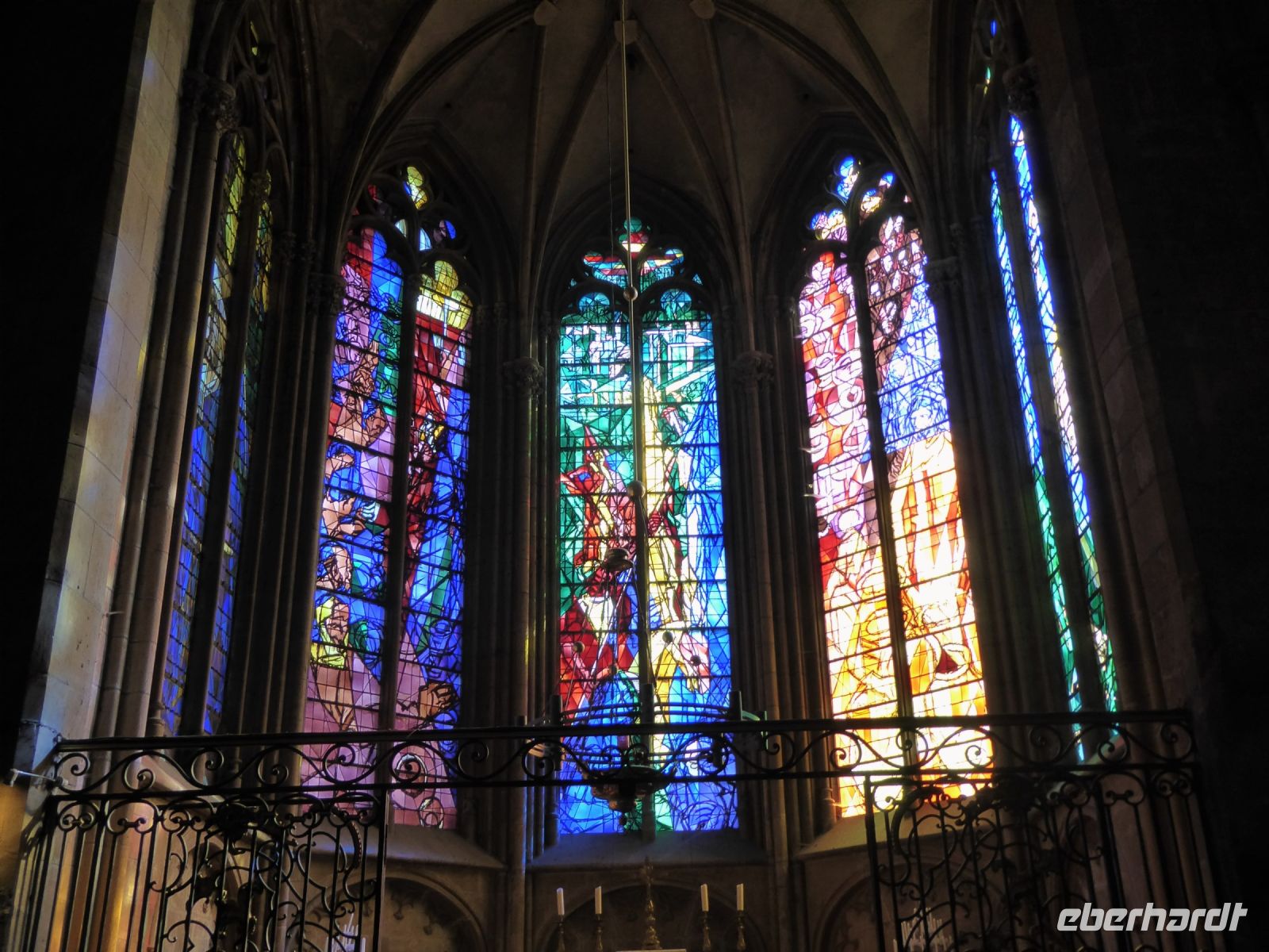 Tag 5 Kathedrale Metz, Glasfenster von Jaques Villon