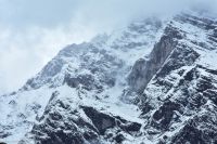 Berchtesgadener Land - Königssee - Lawinenabgang am Watzmann (Bildmitte)