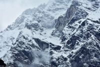 Berchtesgadener Land - Königssee - Lawinenabgang am Watzmann (Bildmitte)