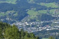 Aufstieg zum Kehlsteinhaus - Blick hinunter nach Berchtesgaden