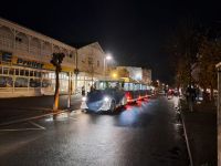 Binz Bäderbahn am Abend