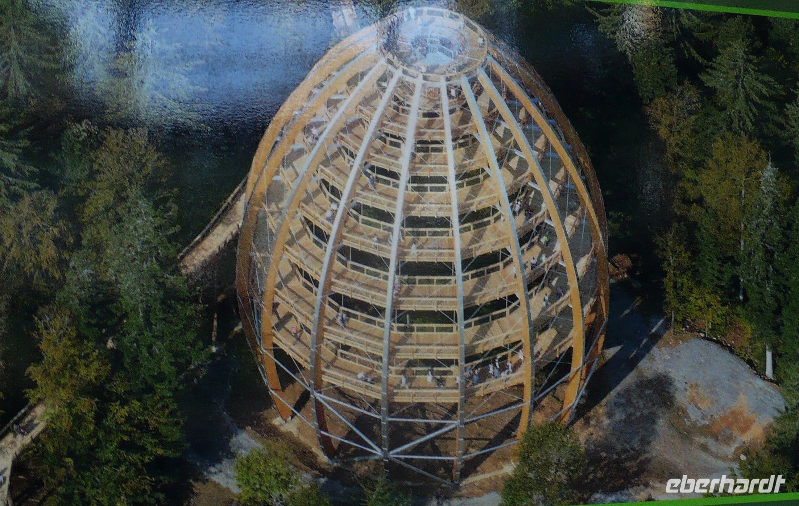 Baumwipfelpfad Aufstieg