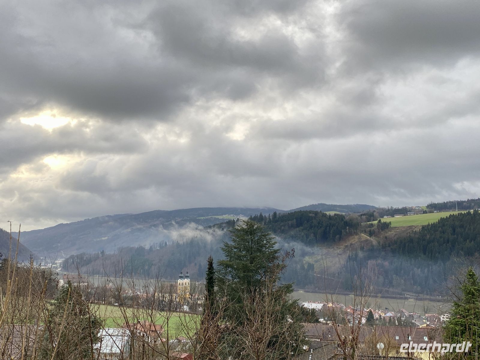Tag 2 - Blick ins Donautal von unserem Landhotel Donaublick 
